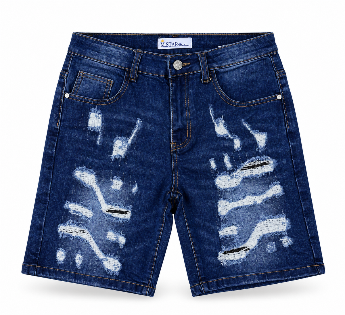 Short Mstar Azul Rasgado FM766