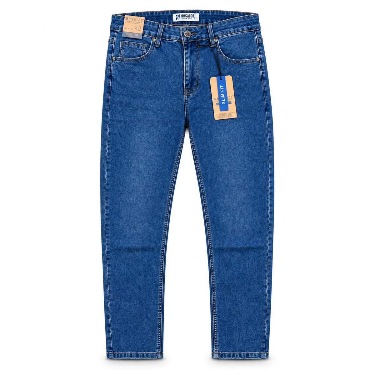 Jeans Mosaico Azul Basico 850340